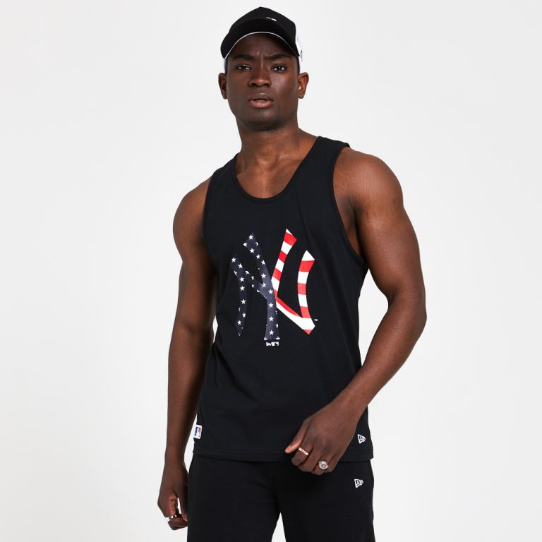 Ropa New Era Mlb Negros - New York Yankees Infill Logo Vest 13764WSQP